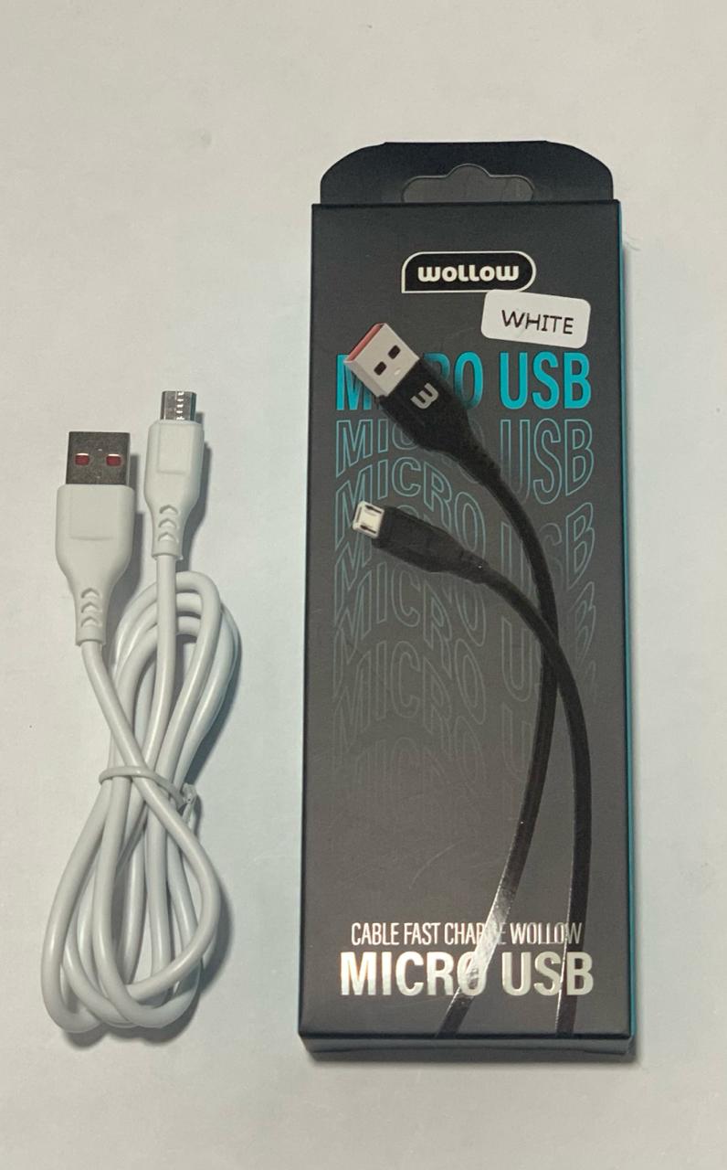 WOLLOW CABLE FAST CHARGE USB- MICRO USB V8